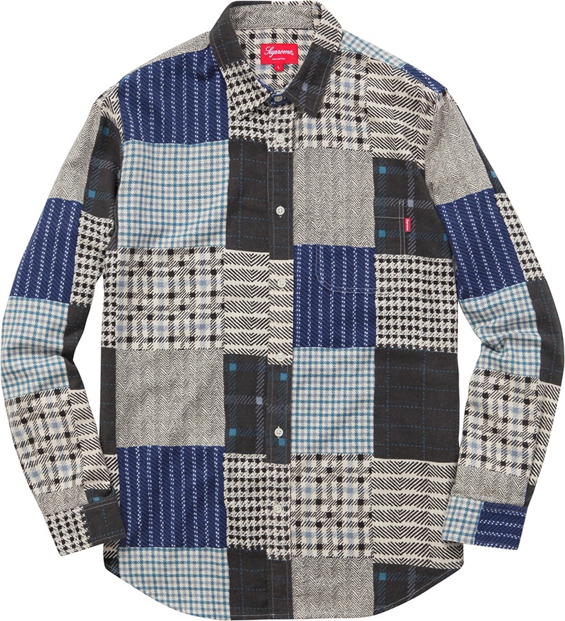 Printed Patchwork Flannel Shirt view 2
